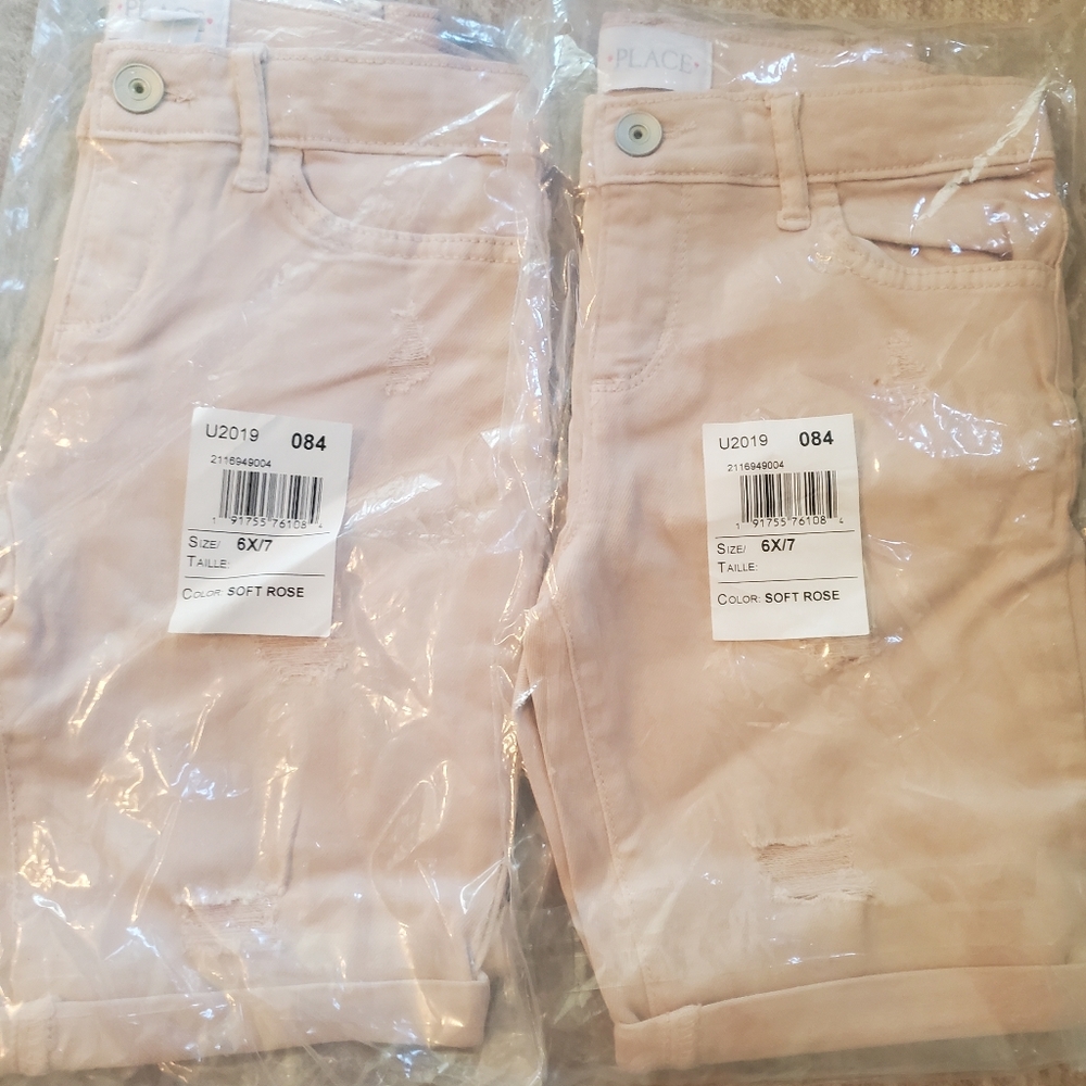 Girls Stretch Denim Shorts